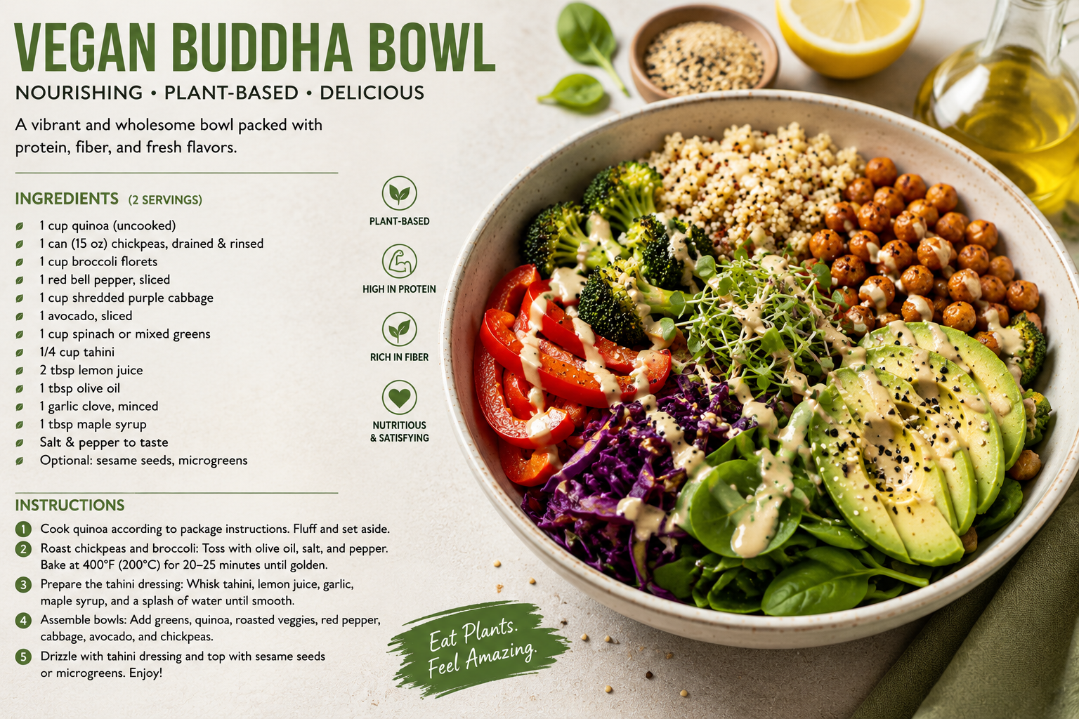 Vegan recipe dish
